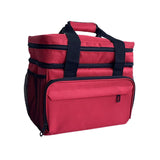 Medicine Organizer Zippered First Aid Bag Empty for Workplace Outdoor Travel Red