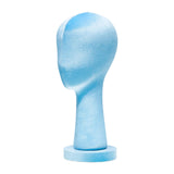 Mannequin Head Hat Holder Hat Display Stand for Styling Headdress Home Decor Height 40cm Blue