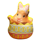 Maxbell Easter Bunny Throw Pillow Easter Decorative Pillows for Festive Gift Bedroom Yellow 45cm