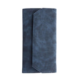 Travel Organizer Case Portable Empty for Crochet Hooks Sewing Tools Supplies Navy Blue