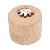 Maxbell Wooden Tooth Storage Box Tooth Holder for Birthday Gift Baby Shower Children without letter