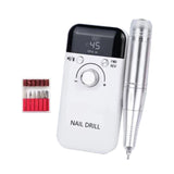 Maxbell Maxbell Electric Nail Drill Machine 45000RPM Nail File for Trimming Removing Cutting white