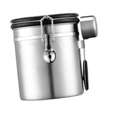 Maxbell Coffee Canister Gadgets Coffee Storage Container for Tea Cookie Coffee Beans Silver 1.5L