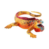 Maxbell Simulation Lizard Figurine Compact Art Reptile Model for Gift Apartment Cafe Yellow