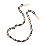 Maxbell Glasses Chain Holder Acrylic Sunglasses Lanyard for Office Photo Props Beach black