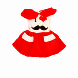 Maxbell Maxbell Cute Moustache Pattern Dog Puppy Dresses Skirt Pet Fancy Costume Clothes XS