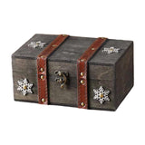 Maxbell Treasure Chest Box Jewelry Storage Box for Bracelets Pendant Charms Earrings Gray