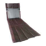 Maxbell Portable Folding Camping Chair Compact Sturdy Wear Resistant Mesh Lawn Chair Brown