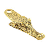Maxbell Crocodile Shaped Paper Clip Vivid Binder Clip for Scrapbook Old Gold