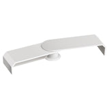 Maxbell Double Monitor Stand for Desk Multipurpose Sturdy Monitor Riser with Storage White