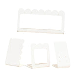 Maxbell Jewelry Showcase Rack Retail Jewelry Towers Durable Earring Organizer Holder white 4pcs
