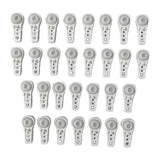 Maxbell 30Pcs Curtain Ball Bearing Carriers Spare Parts Direct Replaces for Curtains
