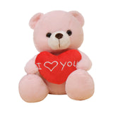 Heart Bear Stuffed Animal Valentines Day Gifts for Kids Lover Boys Girls pink
