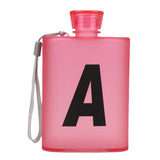 Maxbell Plastic Flat Water Cup Insulate Beer Mug Outdoor Sports Kettle Red A - Aladdin Shoppers