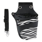 Maxbell Maxbell Professional Zebra Hairdressing Scissor Shears Storage Case Barber Salon Tools Pouch Holster for Stylists