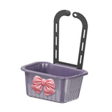 Maxbell Sink Strainer Basket Hanging Basket Kitchen Drain Shelf for Kitchen Bathroom Violet