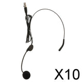 Maxbell 10xEar Hook Omni-Directional Boom Head Worn Microphone  XLR 3Pin