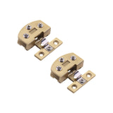 Maxbell 2Pcs Glass Cabinet Door Hinge Sturdy for Shower Door Kitchen Display Cabinet Gold