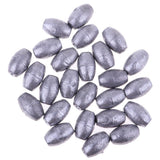 Maxbell Maxbell 25Pieces Premium Fishing Sinker Weights Olive Shape Lead Fishing Weights 40g