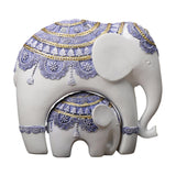 Maxbell Elephant Statue Resin Elephant Figurine for Office Cabinet Housewarming Gift Style B