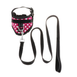 Maxbell Maxbell Adjustable Harness Walking Lead Leash Chest Strap for Pet Cat #1 Rose Red