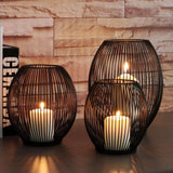 Maxbell 2 pcs Iron Wire Tea Light Candle Case Home Garden Ornament Creative Art Gift