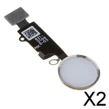 Maxbell 2xHome Button Main Key Flex Cable Replacement For iPhone 8/8 Plus /8P White