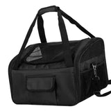 Maxbell Dog Car Seat Folded Breathable Mesh Gifts Shoulder Bag Comfortable Dog Crate Black