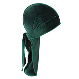 Maxbell 2pcs Unisex Velvet Bandana Durag Headwear Pirate Wrap Hat