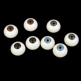 Maxbell 4 pairs Half Round Hollow Eyeballs 25mm for Doll Mask Skull Halloween Prop