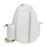 Maxbell Badminton Racquet Bag Pickleball Paddle Shoulder Bag for Pickleball Paddle White
