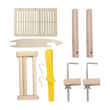 Maxbell Weaving Loom Kit for Bracelet Warp Frame Camera Strap Beech Wood Table Clamp