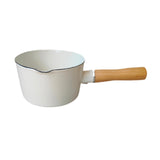 Maxbell Enamel Milk Pot 500ml Non Stick Heating Milk Chocolate Melt Pan Porridge Pot