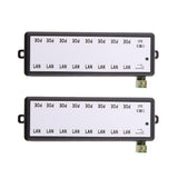 Maxbell 2Pieces 8 POE Ports 12-48V Injector Switch Passive Power Supply Module