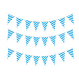 Oktoberfest Banner DIY Blue 8M Long Bunting Banner for Outside Ceiling Fence Style C