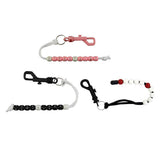 Maxbell 3pcs Golf Stroke Bead Score Counter Golf Accessory Training Aids Black Pink