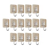 Maxbell 14 Pieces Adhesive Hooks Waterproof Wall Hangers for Bathroom Shower Kitchen Gold