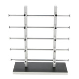 Maxbell Maxbell Sunglasses Display Stand Glass Eyewear Storage Rack for 10Pairs Black White