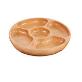 Maxbell 5 Cell Gourmet Food Basket Round Candy Dish Nuts Gift Dried Fruit Tray 25cm - Aladdin Shoppers