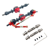 Maxbell 1:12 Scale RC Front and Rear Axle Housing Complete Axle Set for D90 MN98 D96 black