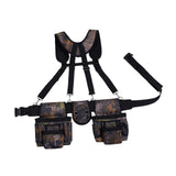 Maxbell Tool Belt with Suspenders Oxford Breathable Family Adults Utility Belt Pouch Multi