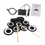 Maxbell Maxbell Roll up Drum Set Portable Multipurpose Professional Portable Electronic Drum Black