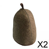 Maxbell 2xSauna Hat 3mm Thick Banya Portable Hair for Bath House Shower Men Women