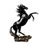Maxbell Maxbell Modern Horse Statue Handicraft Sculpture Figurine for Office Bookshelf Decor Black