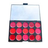 Maxbell Maxbell 15 Colors Lipstick Plate Cosmetics Lip Stain Lipstick Pallet for Bar Women