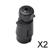 Maxbell 2x7 Pin Trailer Connector Plug Caravan RV Towing Wiring Adapter