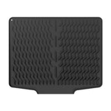 Maxbell Silicone Dish Drying Mat Easy Clean Refrigerator Under Sink Sturdy Drain Pad Black