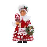 Christmas Chef Ms Claus Figurine Doll Toy for Fireplace Party Supplies Home Style C