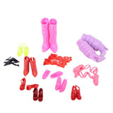 Maxbell 11 Pairs High Heel Shoes Boots Sandals For Dolls