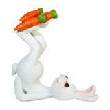 Resin Bunny Figurine Cute Decorative Spring Decor Art Handmade Rabbit Statue White